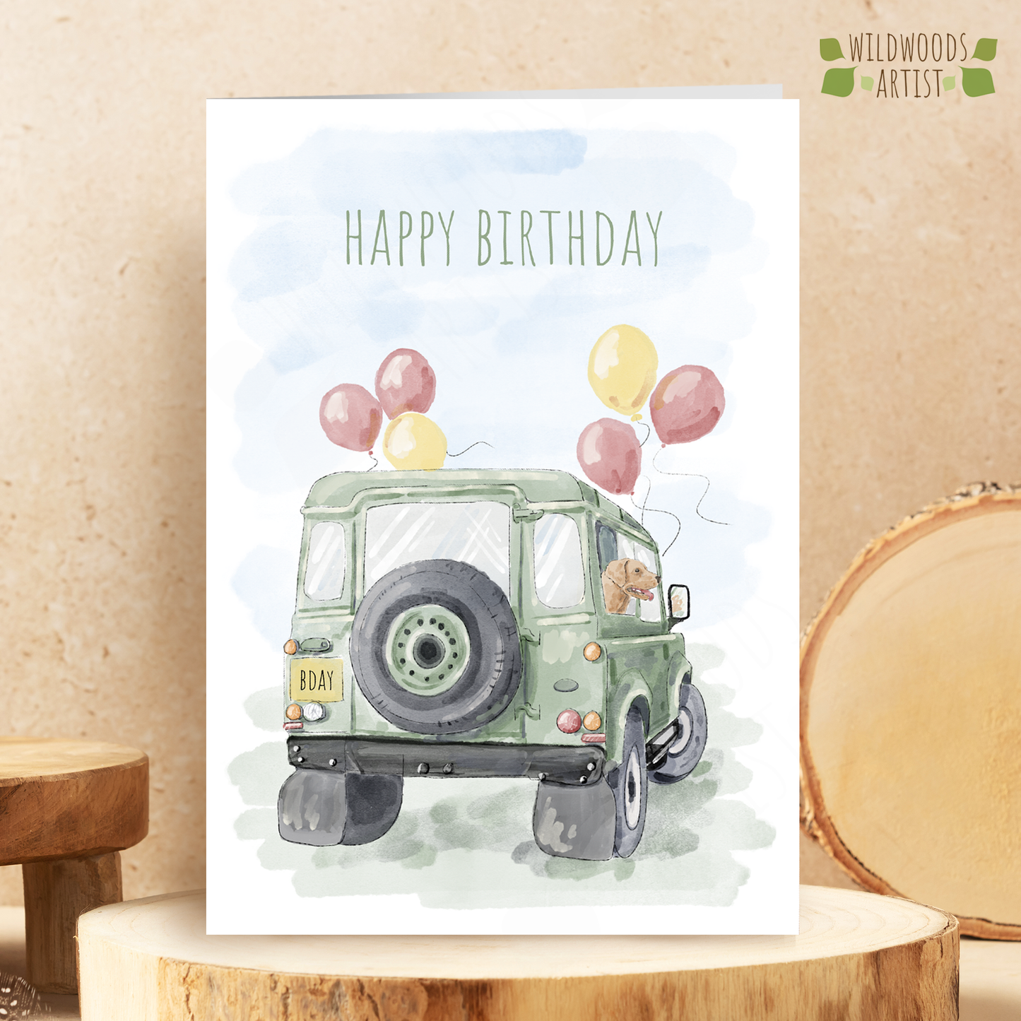 Land Rover Defender Birthday Card