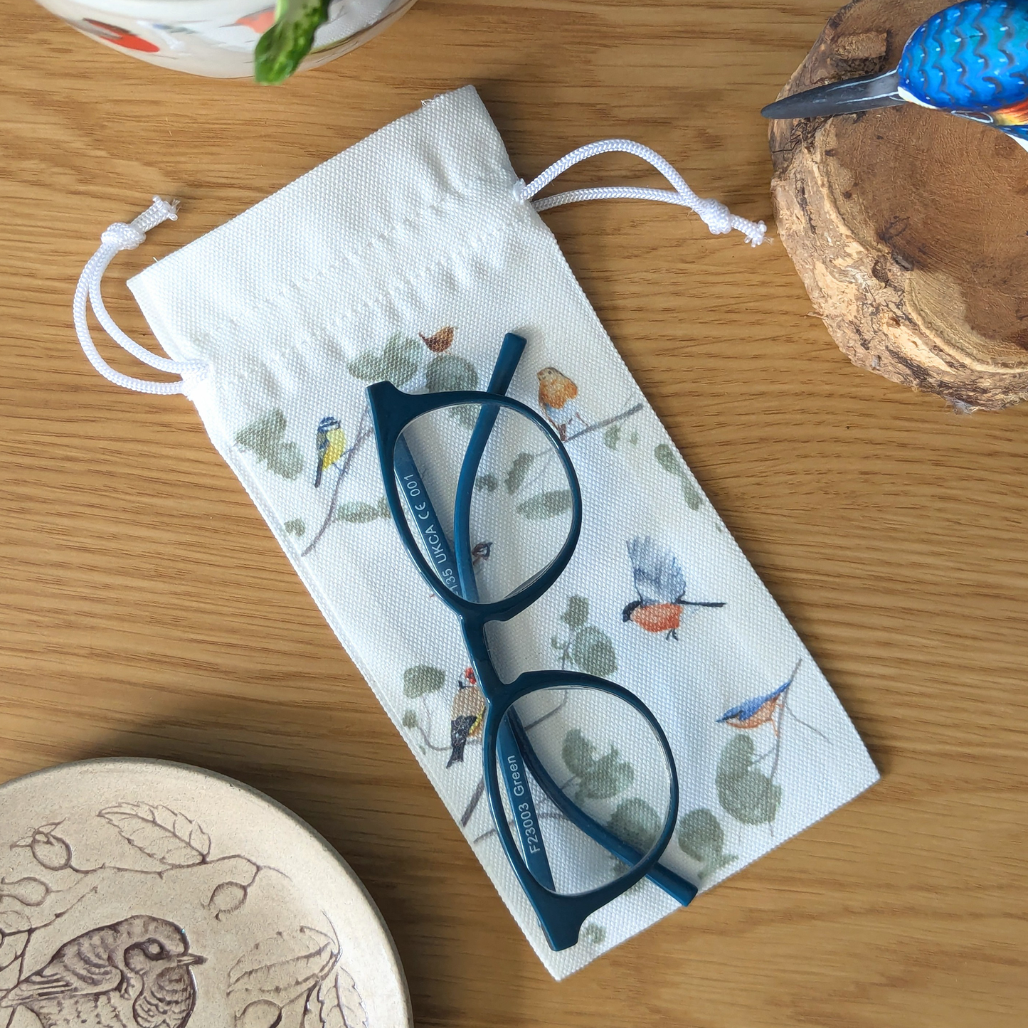 Garden Bird Glasses Case