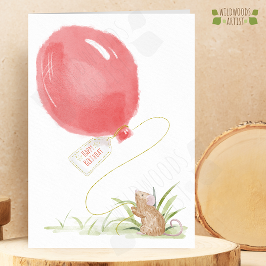 Mouse Birthday Card