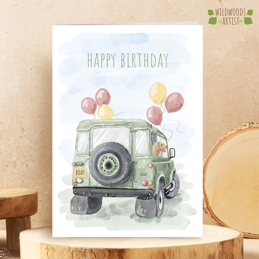 Land Rover Defender Birthday Card