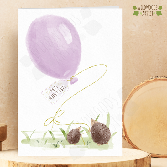 Hedgehog Mother's Day Card