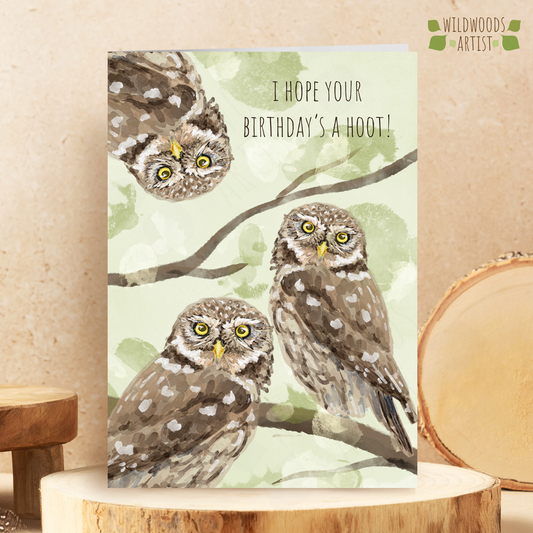 Little Owl Birthday Card